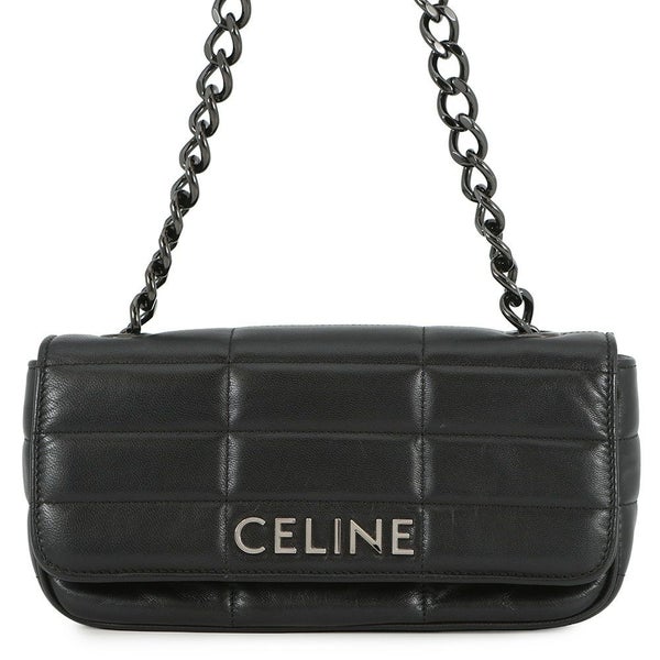 セリーヌ チェーンショルダーバッグ モノクローム 112333 CELINE 黒 ワンショルダー