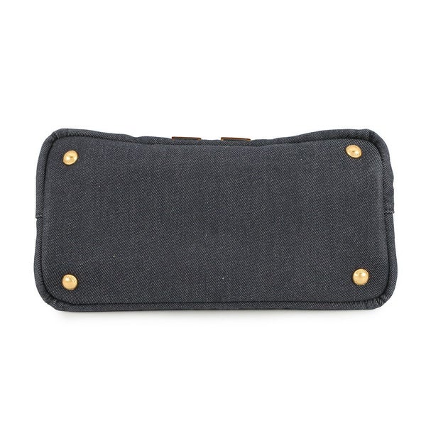 プラダ トートバッグ カナパ CANAPA ロボット デニム 1BG439 PRADA 2way