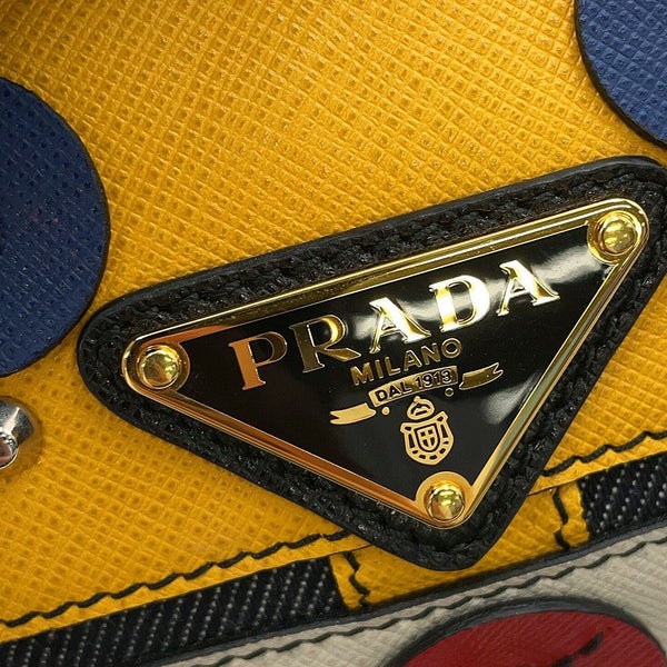 プラダ トートバッグ カナパ CANAPA ロボット デニム 1BG439 PRADA 2way