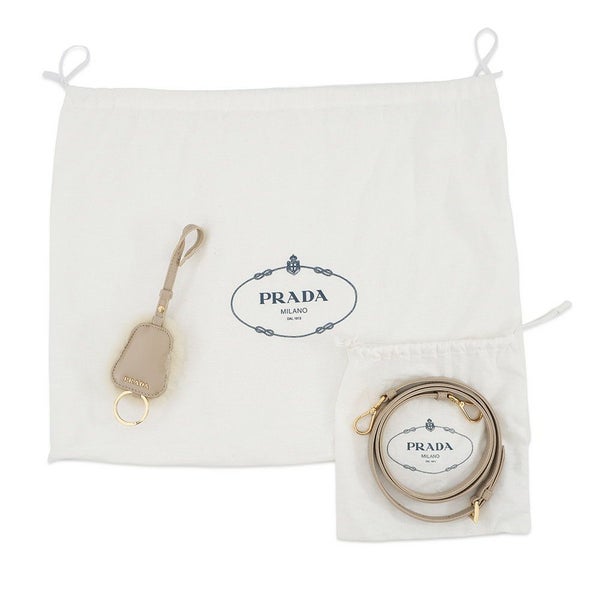 プラダ ハンドバッグ シープファー 1BA392 PRADA 2way