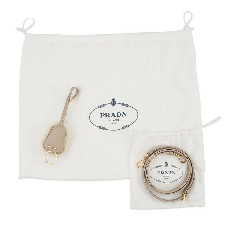 プラダ ハンドバッグ シープファー 1BA392 PRADA 2way