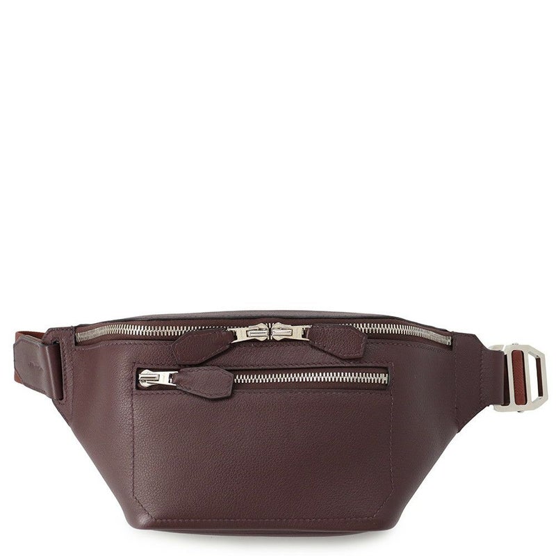 エルメス ボディバッグ シティスライドクロスPM プルーン/シルバー金具 エバーカラー Z刻印 メンズ
