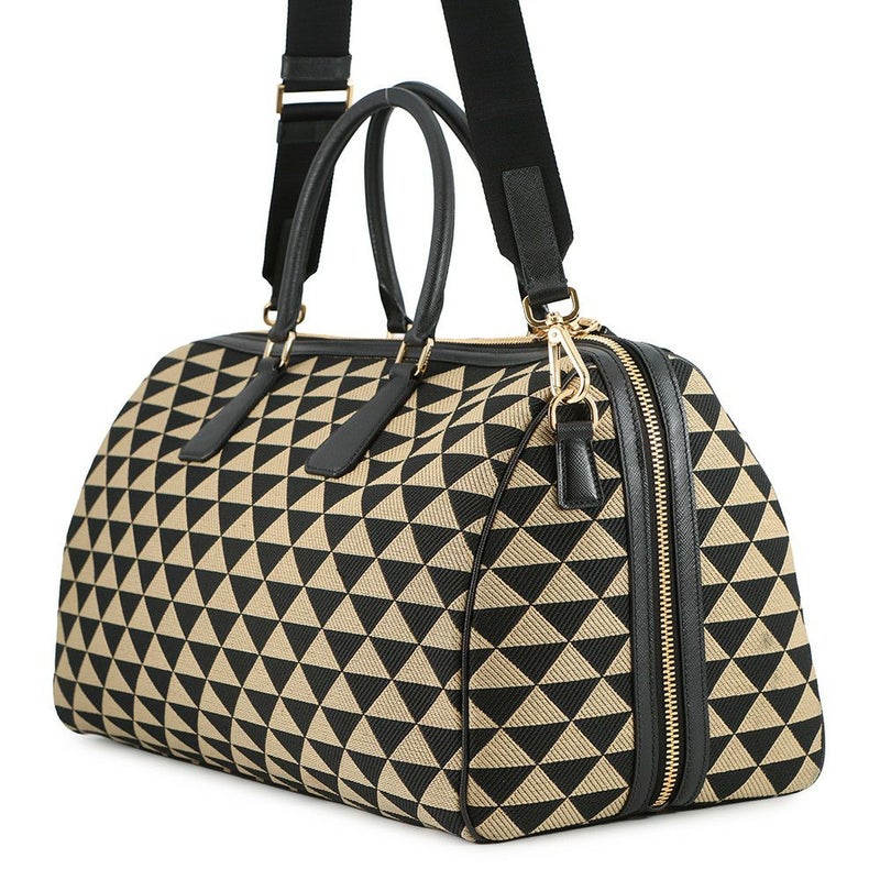 プラダ ボストンバッグ シンボル エンブロイダリーファブリック トラベルバッグ 2VC034 PRADA 2WAY