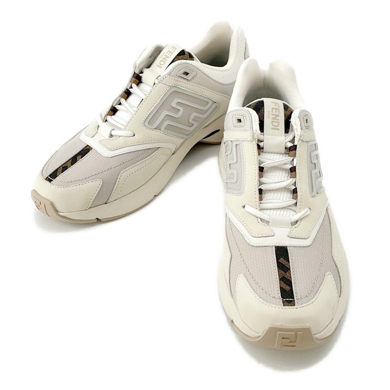 フェンディ スニーカー Faster ズッカ柄 ファブリック メンズサイズ6 7E1555 FENDI 靴