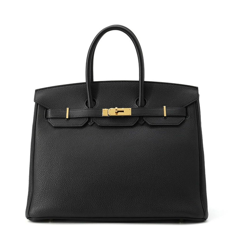 エルメス バーキン35 ブラック/ゴールド金具 トゴ Z刻印 HERMES Birkin ハンドバッグ 黒