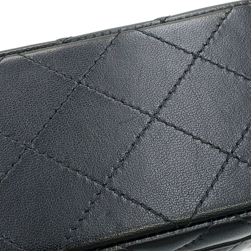 シャネル チェーンショルダーバッグ ココマーク ミニ マトラッセ 20 ラムスキン A69900 CHANEL 黒