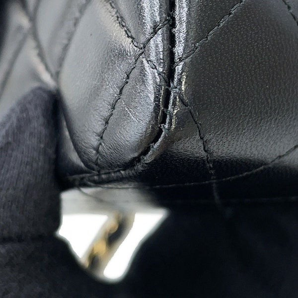 シャネル チェーンショルダーバッグ ココマーク ミニ マトラッセ 20 ラムスキン A69900 CHANEL 黒