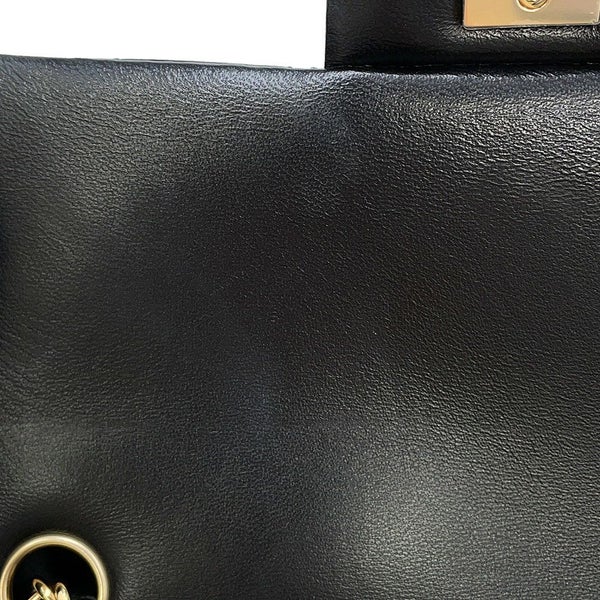 シャネル チェーンショルダーバッグ ココマーク ミニ マトラッセ 20 ラムスキン A69900 CHANEL 黒