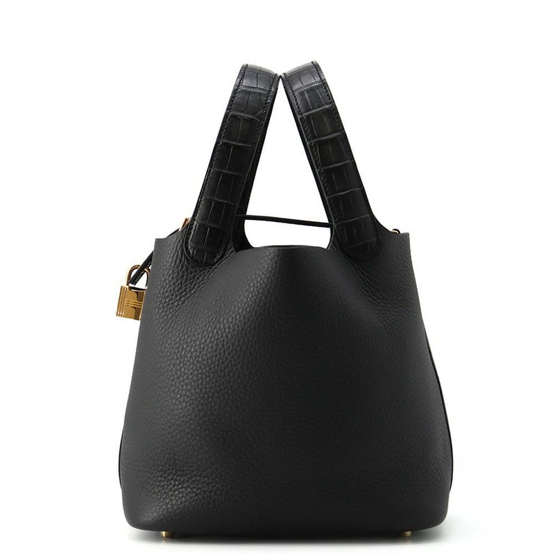 エルメス ハンドバッグ ピコタンロックPM タッチ ブラック/ゴールド金具 トリヨンクレマンス K刻印 黒