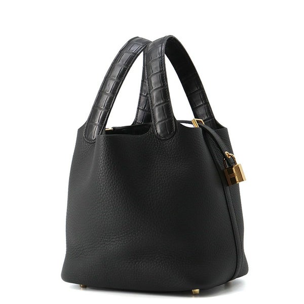 エルメス ハンドバッグ ピコタンロックPM タッチ ブラック/ゴールド金具 トリヨンクレマンス K刻印 黒