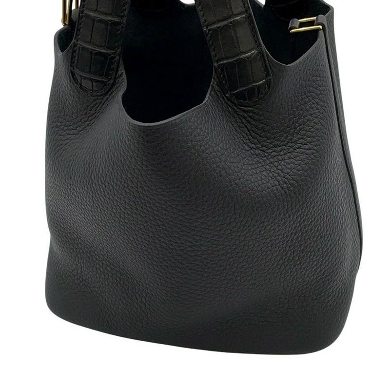 エルメス ハンドバッグ ピコタンロックPM タッチ ブラック/ゴールド金具 トリヨンクレマンス K刻印 黒