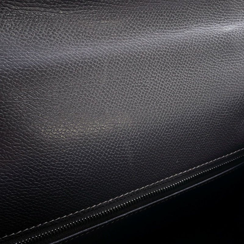 エルメス ハンドバッグ ケリー32 外縫い グラファイト/シルバー金具 クシュベル □G刻印 2wayショルダー