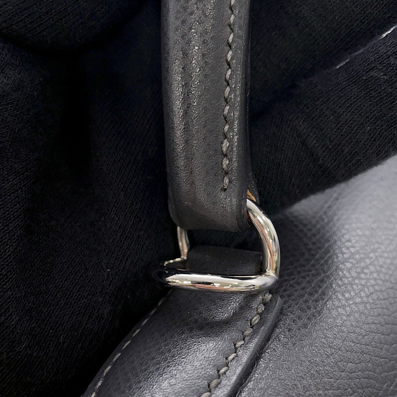 エルメス ハンドバッグ ケリー32 外縫い グラファイト/シルバー金具 クシュベル □G刻印 2wayショルダー