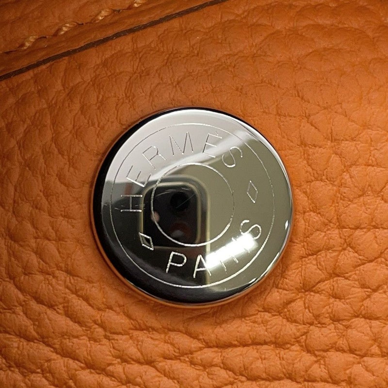 エルメス トートバッグ ネオ・ガーデン 23 ガーデンパーティ オレンジ/シルバー金具 ネゴンダ K刻印