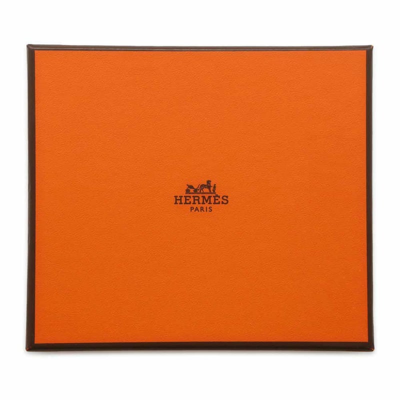 エルメス コインケース アザップコンパクト シルクイン ジョーヌミルトン/シルバー金具 エプソン W刻印