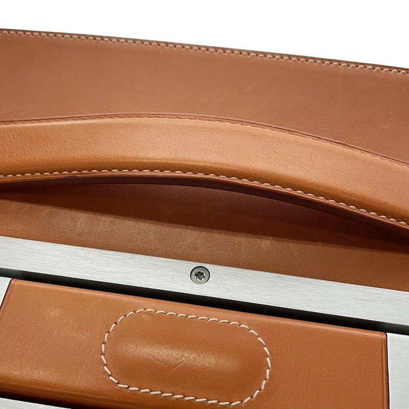 エルメス キャリーケース カレーシュ エクスプレス キャビン エクリュ/フォーブ/マットシルバー金具 トワル/バレニア □Q刻印