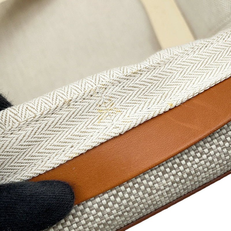 エルメス キャリーケース カレーシュ エクスプレス キャビン エクリュ/フォーブ/マットシルバー金具 トワル/バレニア □Q刻印