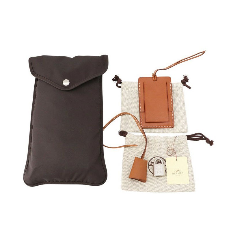 エルメス キャリーケース カレーシュ エクスプレス キャビン エクリュ/フォーブ/マットシルバー金具 トワル/バレニア □Q刻印