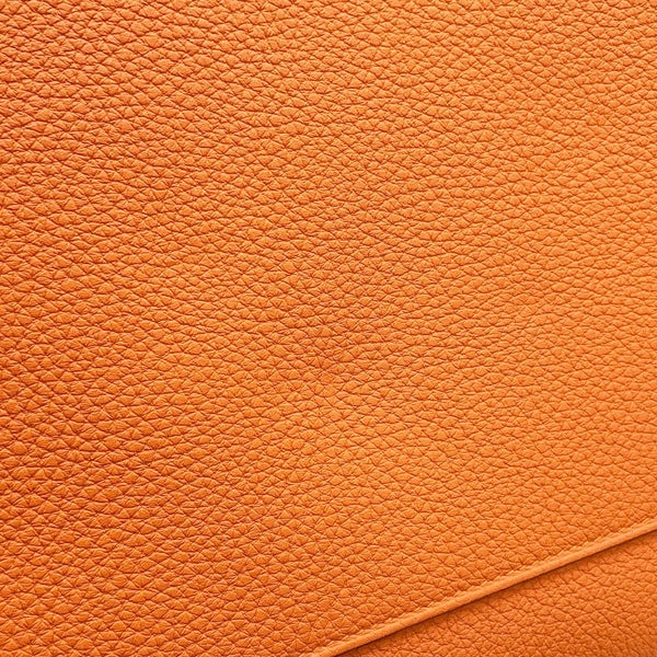 エルメス ハンドバッグ ケリー マキシ 内縫い 42 オレンジ/シルバー金具 トゴ W刻印 2wayショルダー