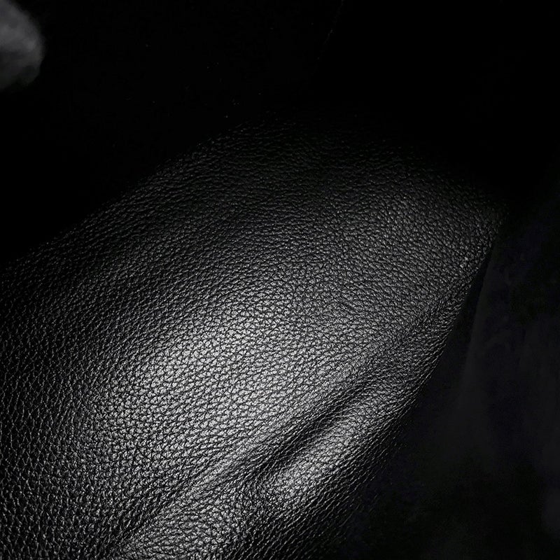 エルメス ハンドバッグ ポシェットケリー ブラック/シルバー金具 エバーグレイン □I刻印 黒