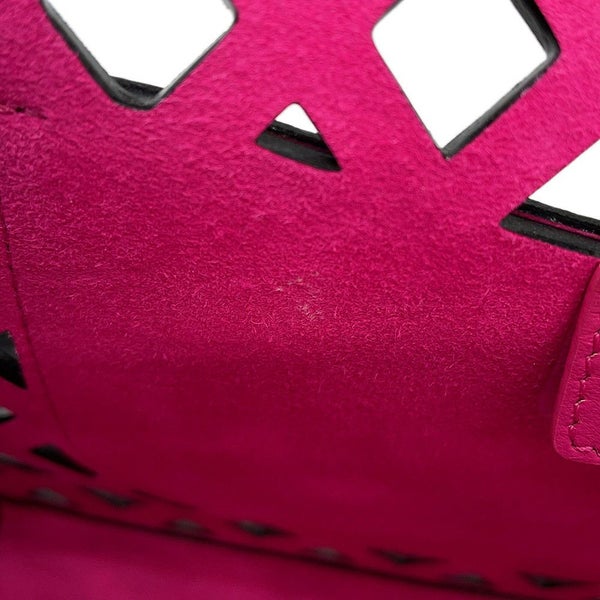 シャネル チェーンショルダーバッグ パンチング カーフレザー AS2376 CHANEL 黒