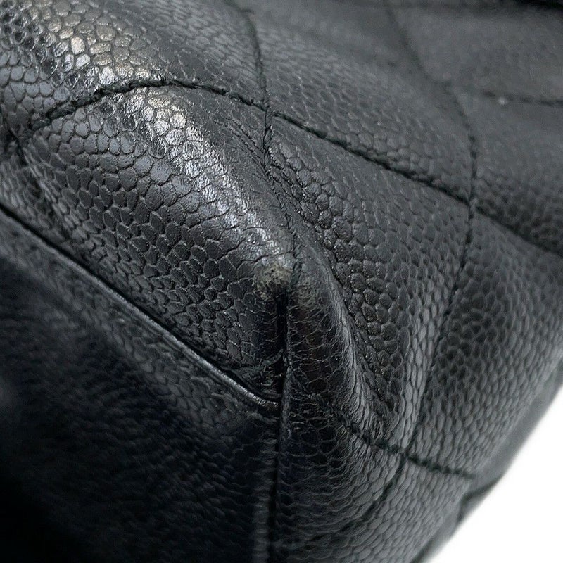 シャネル ハンドバッグ マトラッセ ココマーク キャビアスキン A12397 CHANEL 黒