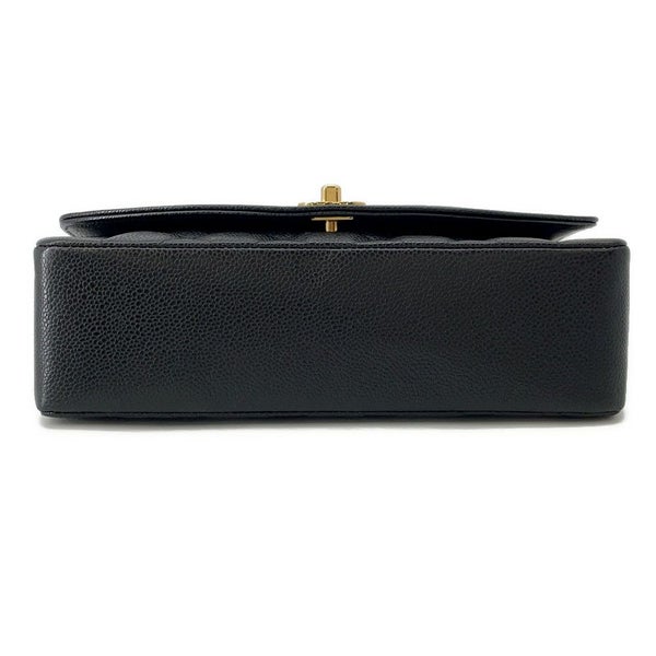 シャネル チェーンショルダーバッグ マトラッセ25 ココマーク ダイアナ キャビアスキン A01165 CHANEL 黒