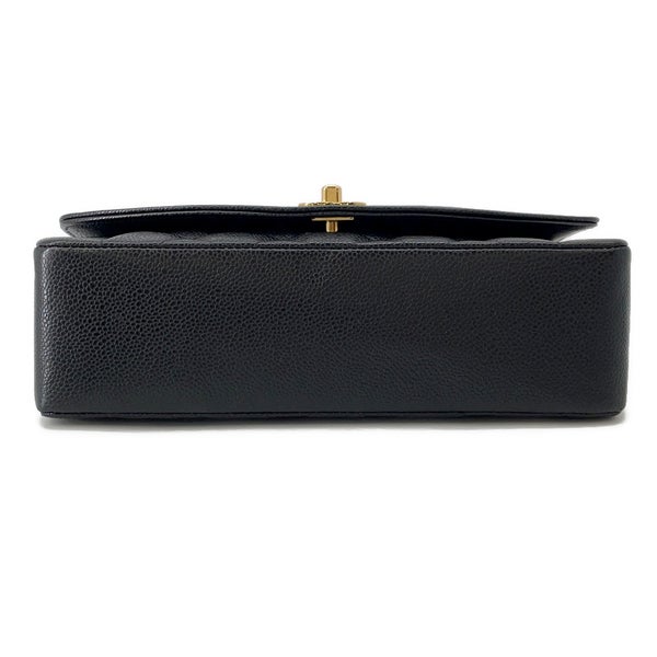 シャネル チェーンショルダーバッグ マトラッセ25 ココマーク ダイアナ キャビアスキン A01165 CHANEL 黒