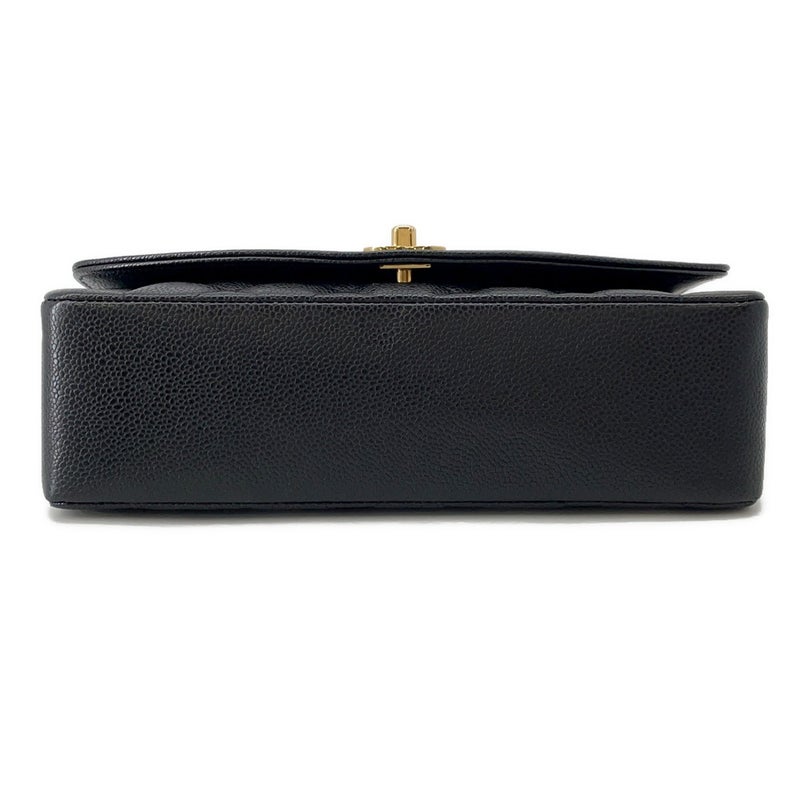 シャネル チェーンショルダーバッグ マトラッセ25 ココマーク ダイアナ キャビアスキン A01165 CHANEL 黒