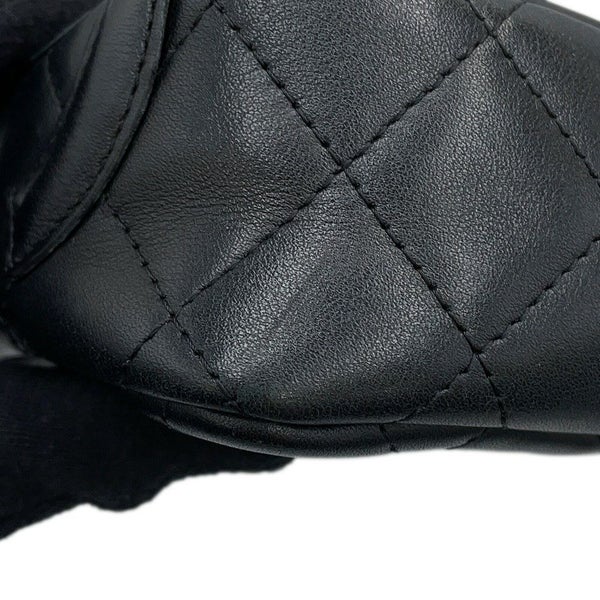 シャネル ショルダーバッグ カンボンライン ココマーク マトラッセ ラムスキン A28120 CHANEL ワンショルダー 黒