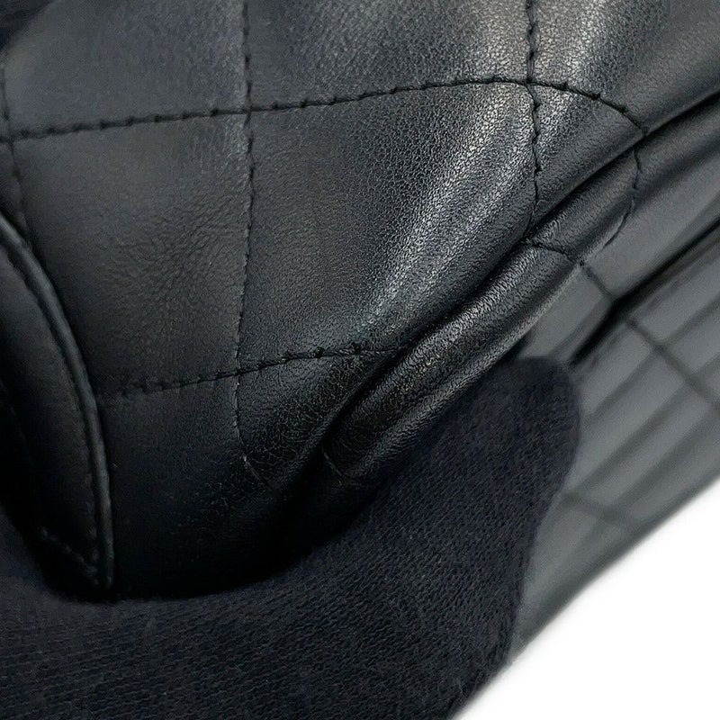 シャネル ショルダーバッグ カンボンライン ココマーク マトラッセ ラムスキン A28120 CHANEL ワンショルダー 黒
