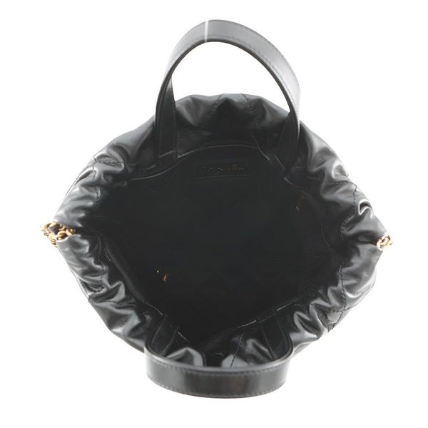 シャネル リュック シャネル22 スモール シャイニーカーフスキン AS3859 CHANEL バッグ 黒