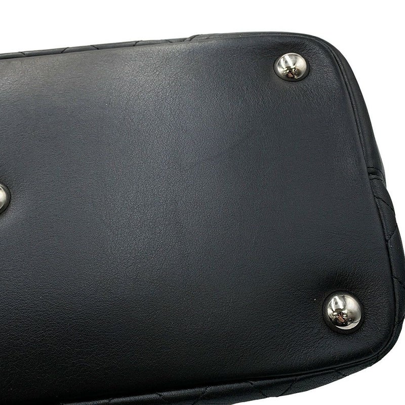 シャネル トートバッグ カンボンライン ラージトート マトラッセ ココマーク ラムスキン A25169 CHANEL 黒