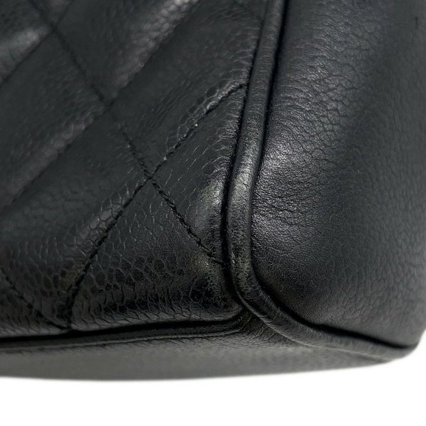 シャネル ハンドバッグ マトラッセ ココマーク ココボール キャビアスキン CHANEL 2wayショルダー 黒