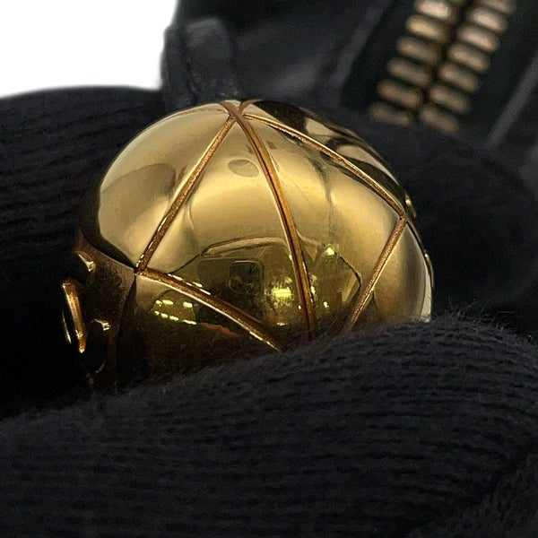 シャネル ハンドバッグ マトラッセ ココマーク ココボール キャビアスキン CHANEL 2wayショルダー 黒