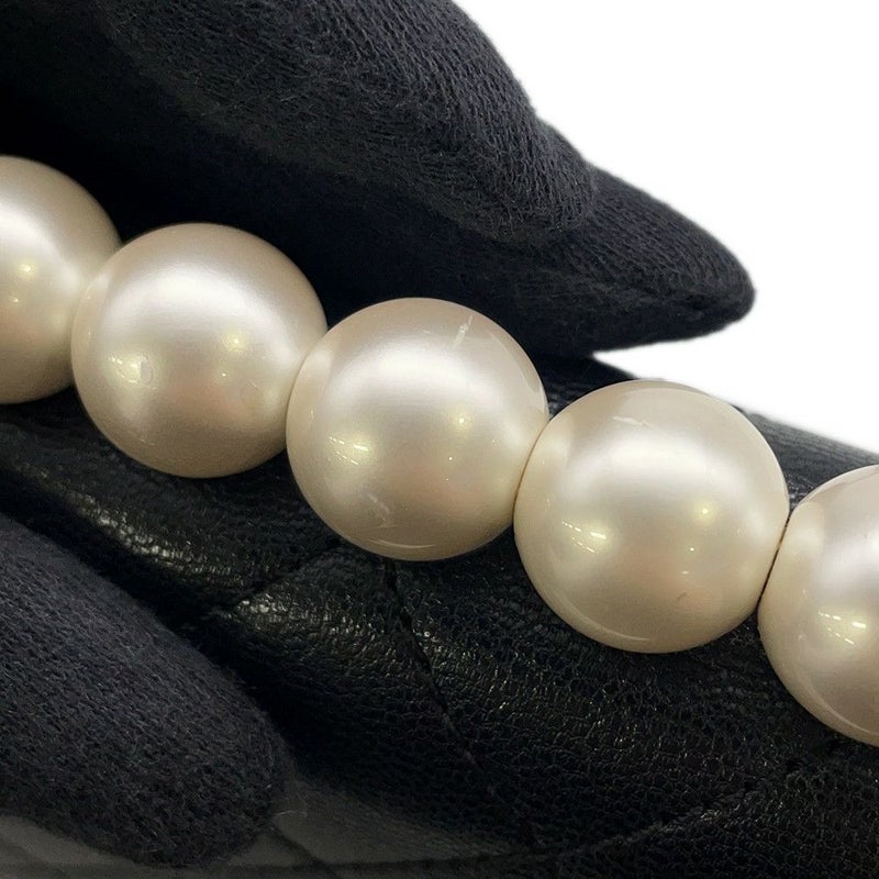 ャネル チェーンショルダーバッグ マトラッセ ココマーク フェイクパール ラムスキン AS0584 CHANEL バッグ 黒