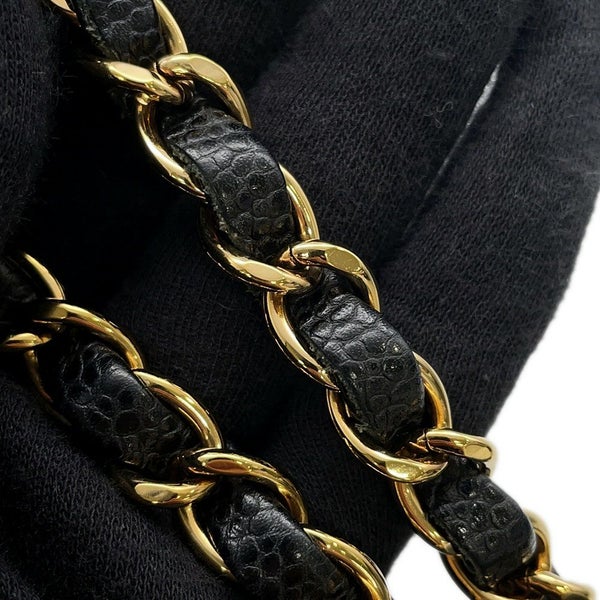 シャネル チェーンショルダーバッグ マトラッセ23 ココマーク ダブルチェーン キャビアスキン A01113 CHANEL バッグ 黒