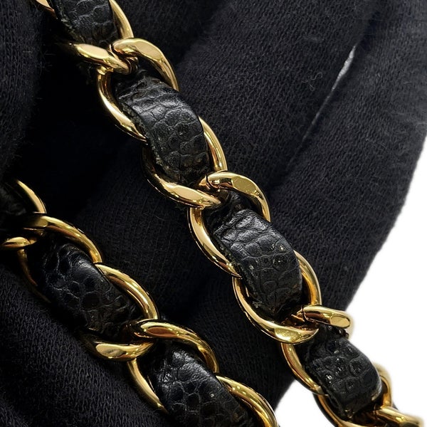 シャネル チェーンショルダーバッグ マトラッセ23 ココマーク ダブルチェーン キャビアスキン A01113 CHANEL バッグ 黒