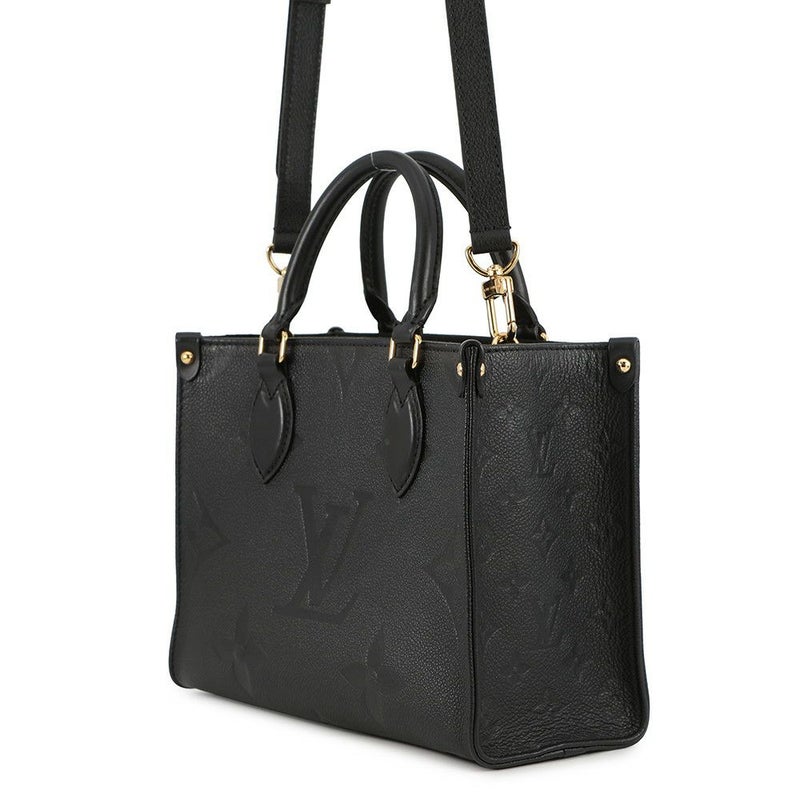 ルイヴィトン ハンドバッグ モノグラム・アンプラント オンザゴーPM M45653 黒 ブラック 2way