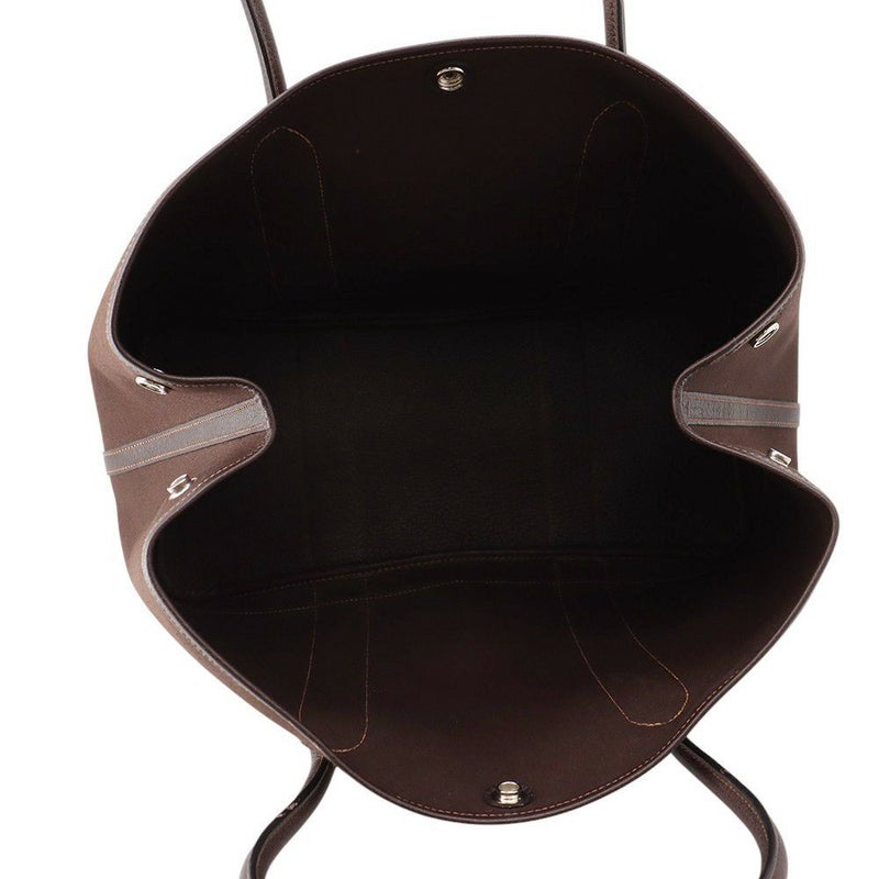 エルメス トートバッグ ガーデンパーティPM マロン/シルバー金具 トワルオフィシエ/ブッフルスキッパー □H刻印