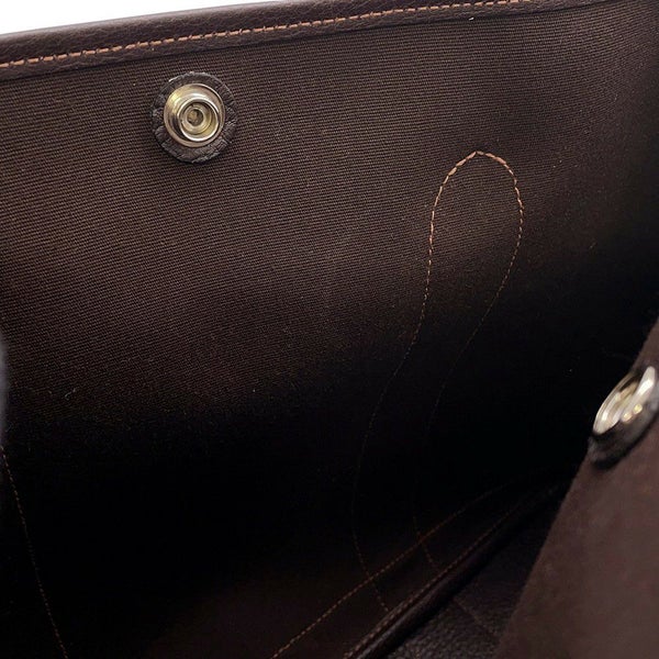 エルメス トートバッグ ガーデンパーティPM マロン/シルバー金具 トワルオフィシエ/ブッフルスキッパー □H刻印