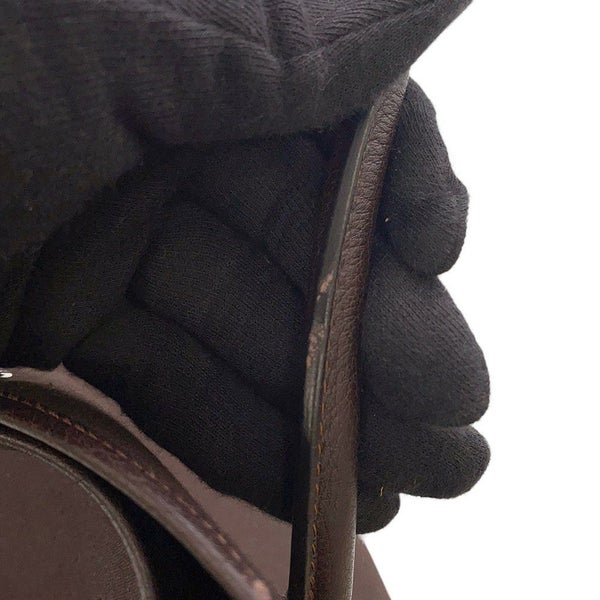 エルメス トートバッグ ガーデンパーティPM マロン/シルバー金具 トワルオフィシエ/ブッフルスキッパー □H刻印