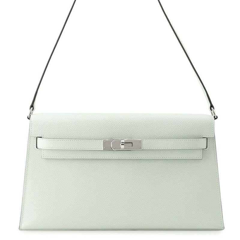 エルメス クラッチバッグ ケリーエラン ヴェールペパーミント/シルバー金具 エプソン K刻印 2wayショルダー