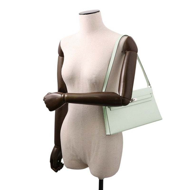 エルメス クラッチバッグ ケリーエラン ヴェールペパーミント/シルバー金具 エプソン K刻印 2wayショルダー