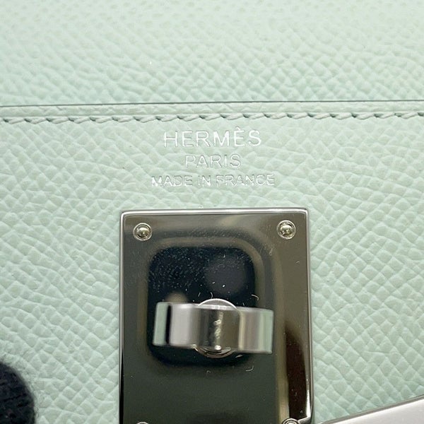 エルメス クラッチバッグ ケリーエラン ヴェールペパーミント/シルバー金具 エプソン K刻印 2wayショルダー