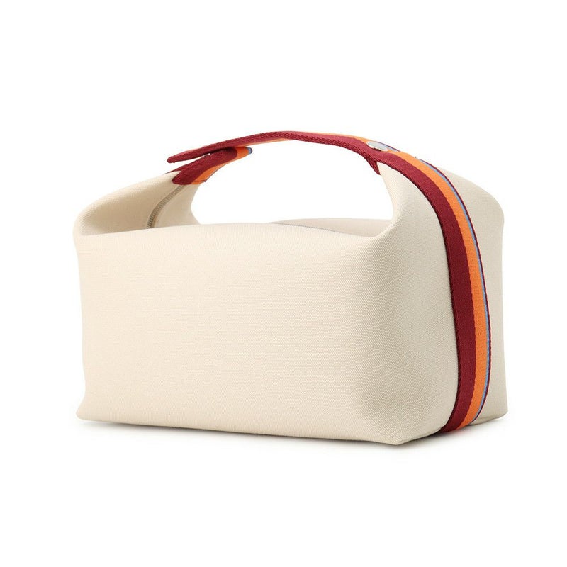 エルメス ポーチ ブリッド・ア・ブラックGM Hパヴィヨン ナチュラル/マルチカラー/シルバー金具 キャンバス