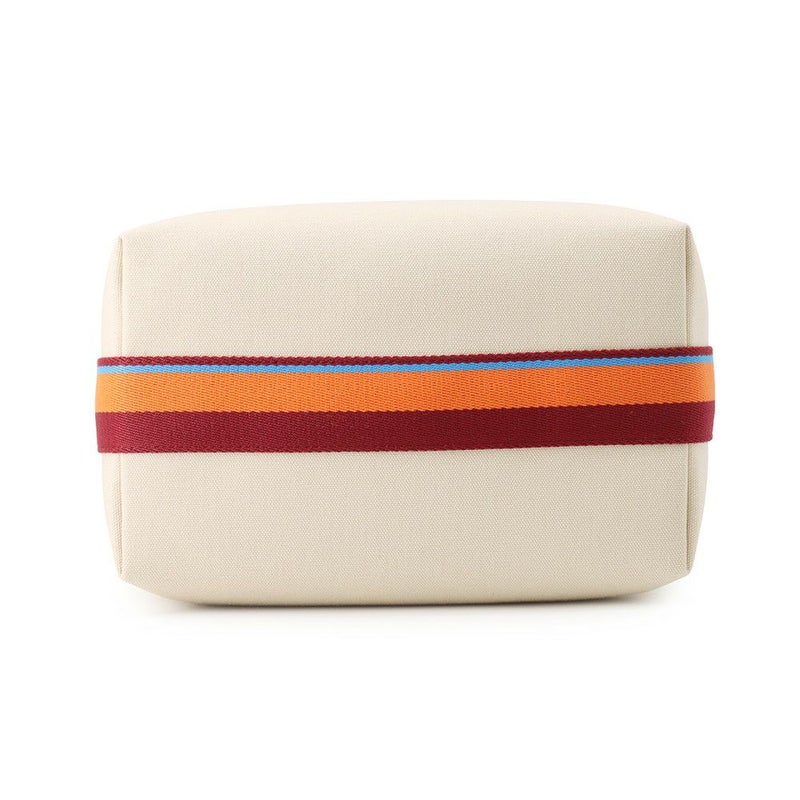 エルメス ポーチ ブリッド・ア・ブラックGM Hパヴィヨン ナチュラル/マルチカラー/シルバー金具 キャンバス