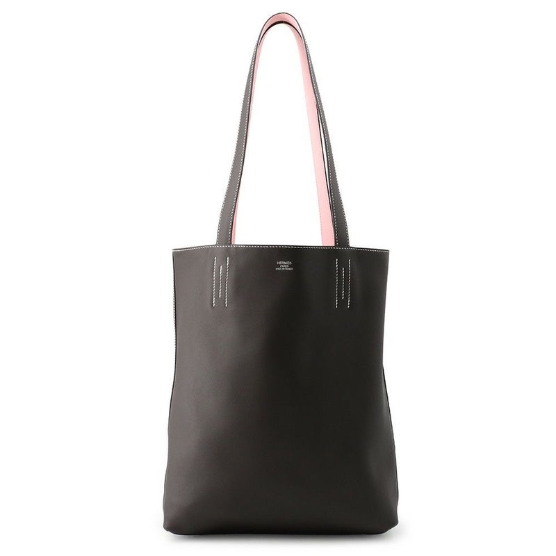 エルメス トートバッグ ネオ ドゥブルセンス 35 ローズサクラ/エベンヌ スイフト K刻印 リバーシブル