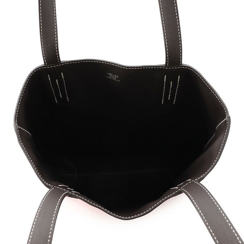 エルメス トートバッグ ネオ ドゥブルセンス 35 ローズサクラ/エベンヌ スイフト K刻印 リバーシブル