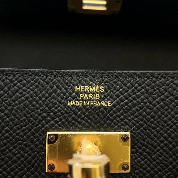 エルメス ケリーウォレット ロング トゥーゴー ブラック/ゴールド金具 エプソン B刻印 HERMES 黒